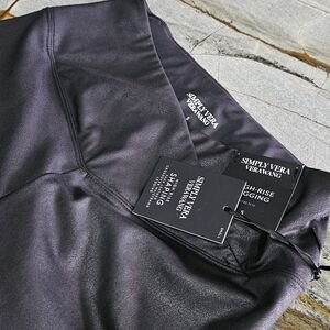 Simply Vera Vera Wang Black High-Rise Leggings NWT